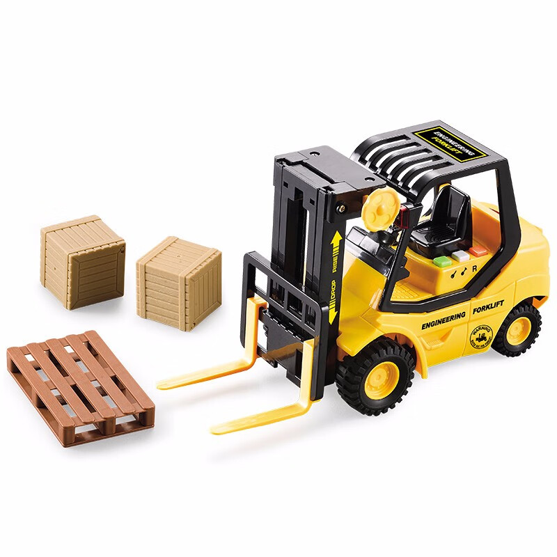 男女孩宝宝玩具车新年生日礼物工业叉车惯性滑行工程车铲车 儿童玩具