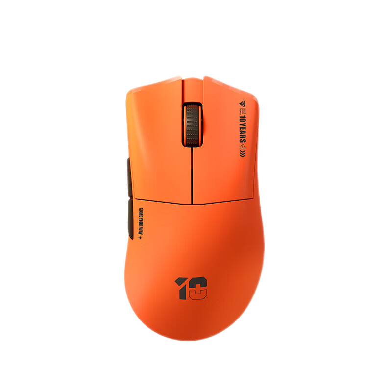 機械師L8 Air星閃無線鼠標 輕量化3950三模藍牙有線c接口電競鼠標中大手人體工學辦公右手鼠標  橙色