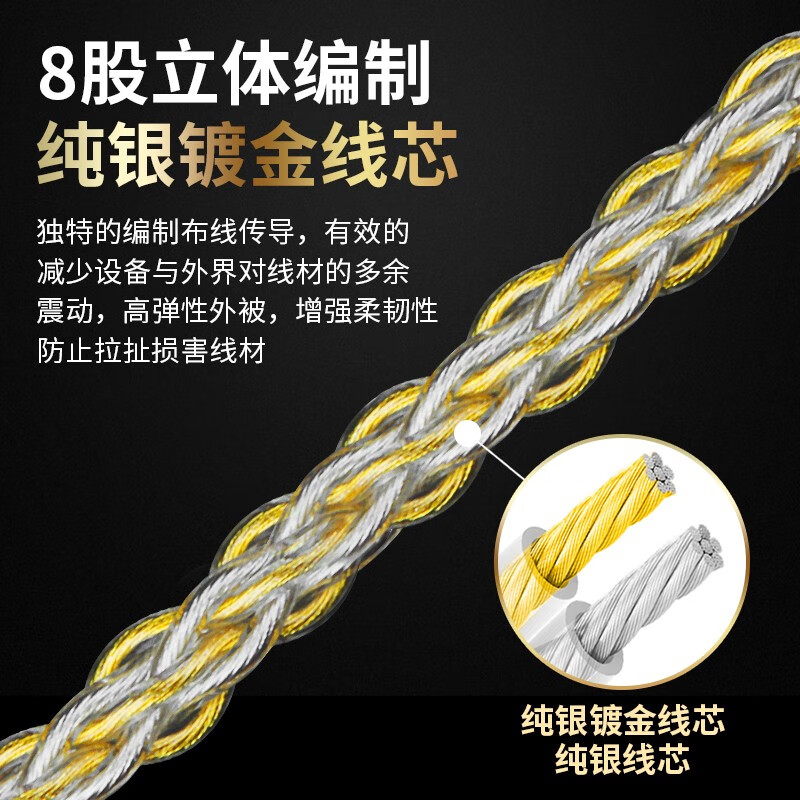 琴冠 Type-C转3.5mm耳机转接头ES9281ACPro音频线苹果15/16 4.4mm转换头线小米华为安卓手机解码耳放线 typec转3.5 ES9281Pro旗舰版