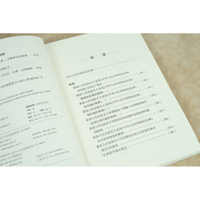 中华人民共和国民法典 含最新司法解释 大字版