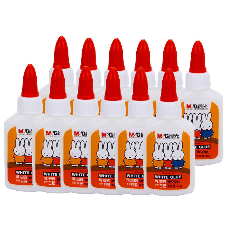 晨光(m&g) 学生diy可水洗白胶mf-7201 手工制作安全白乳胶水白胶12