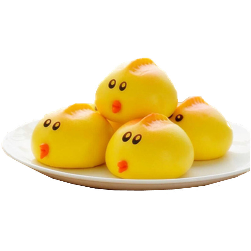 鸡仔包奶黄馅卡通包子小鸡宝宝动漫馒头酒店儿童早餐面包点心食材