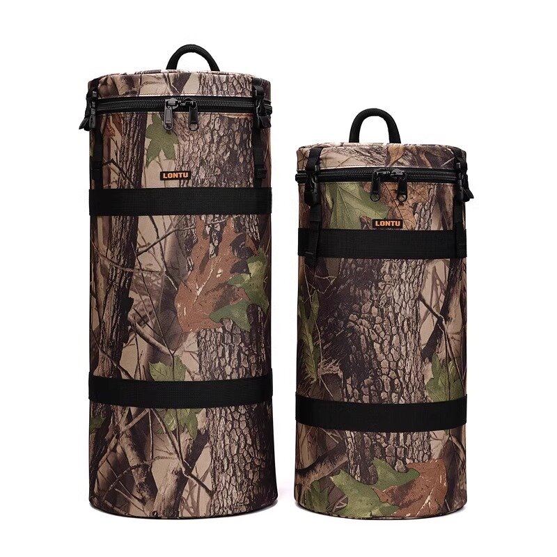 LONTU专业600定长焦镜头筒800打鸟相机内胆保护套400双肩斜跨单摄影包 黑色：RF1200加机器使用