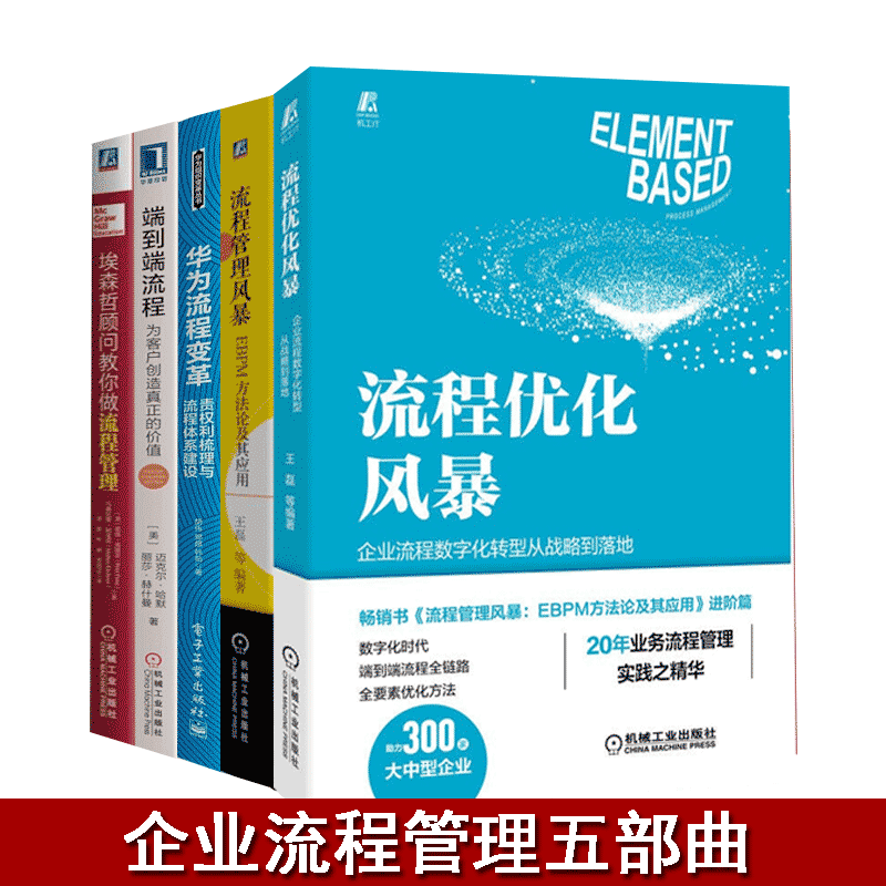 企业流程管理五部曲：端到端流程+华为流程变革+流程管理+流程管理风暴+流程优化风暴 流程体系建设