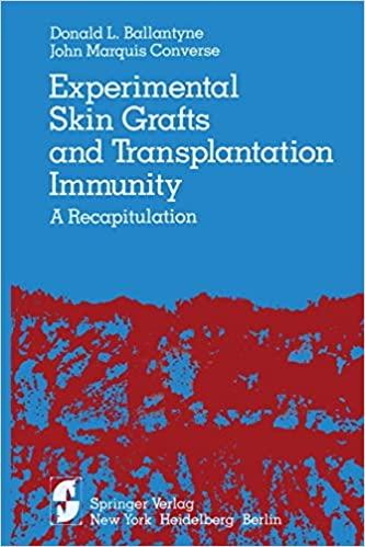 预订 experimental skin grafts and transplantation immunity