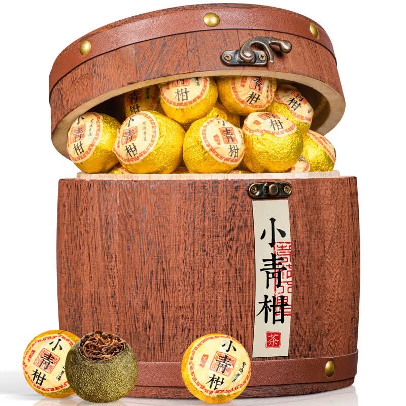 音朗 茶叶 普洱茶 小青柑500g 正宗生晒新会陈皮柑普茶熟茶木桶礼盒装怎么看?