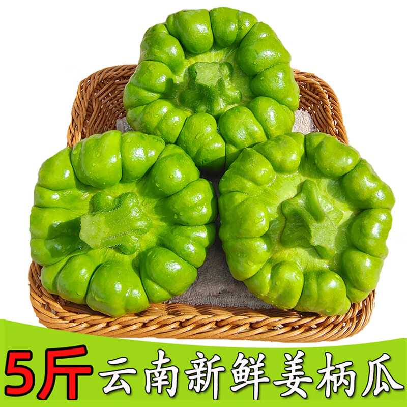辰实云南姜饼瓜 南瓜新鲜蔬菜 嫩南瓜小面瓜农家蔬菜 5斤