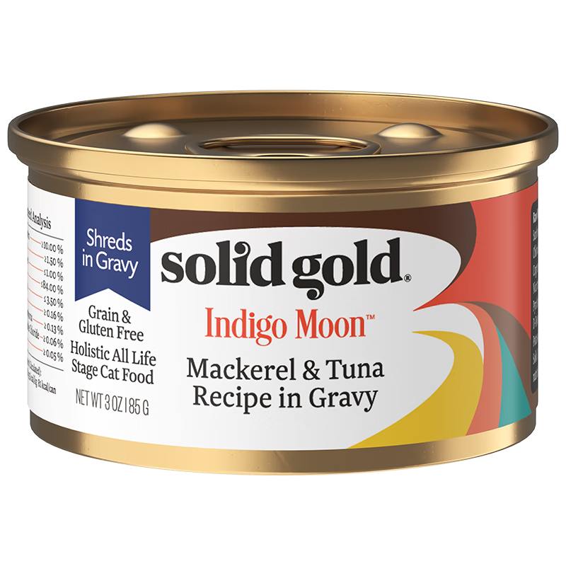 Solid Gold 全新素力高加餐罐鲭鱼金枪鱼补水主食级别猫罐头85g100024703592