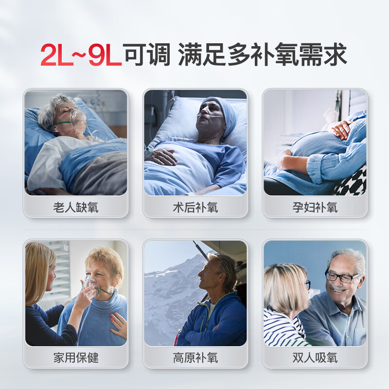 DEDAKJ德国制氧机家用吸氧机老人孕妇氧气机带雾化家庭保健仪器德迩杰2SW