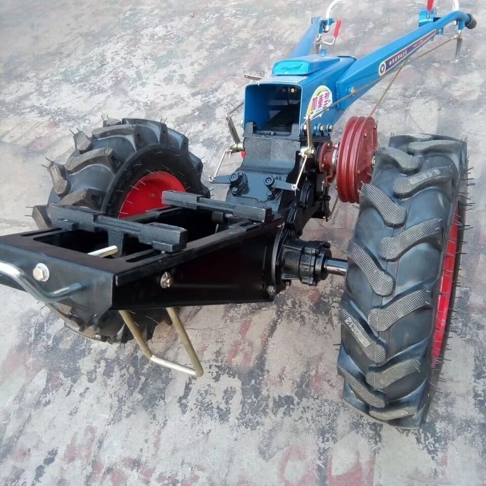 山头林村新款101型151型农用手扶拖拉机底盘链条齿轮传动不要柴油 101