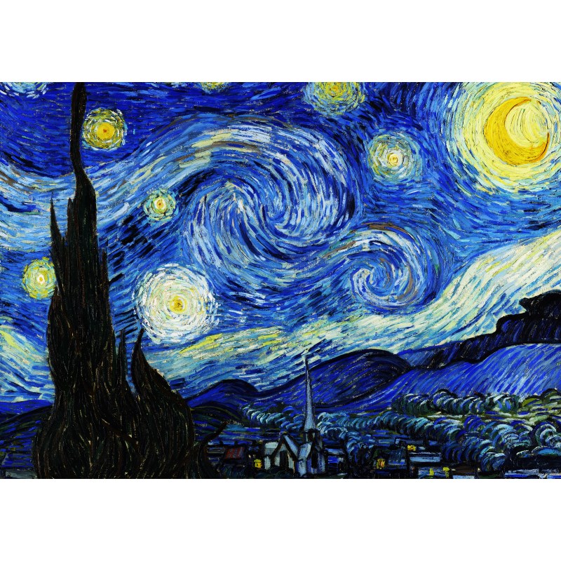 梵高世界名画星空向日葵海报油画相似对比