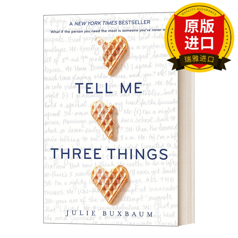 英文原版 tell me three things 告诉我三件事 英文版 进口英语原版