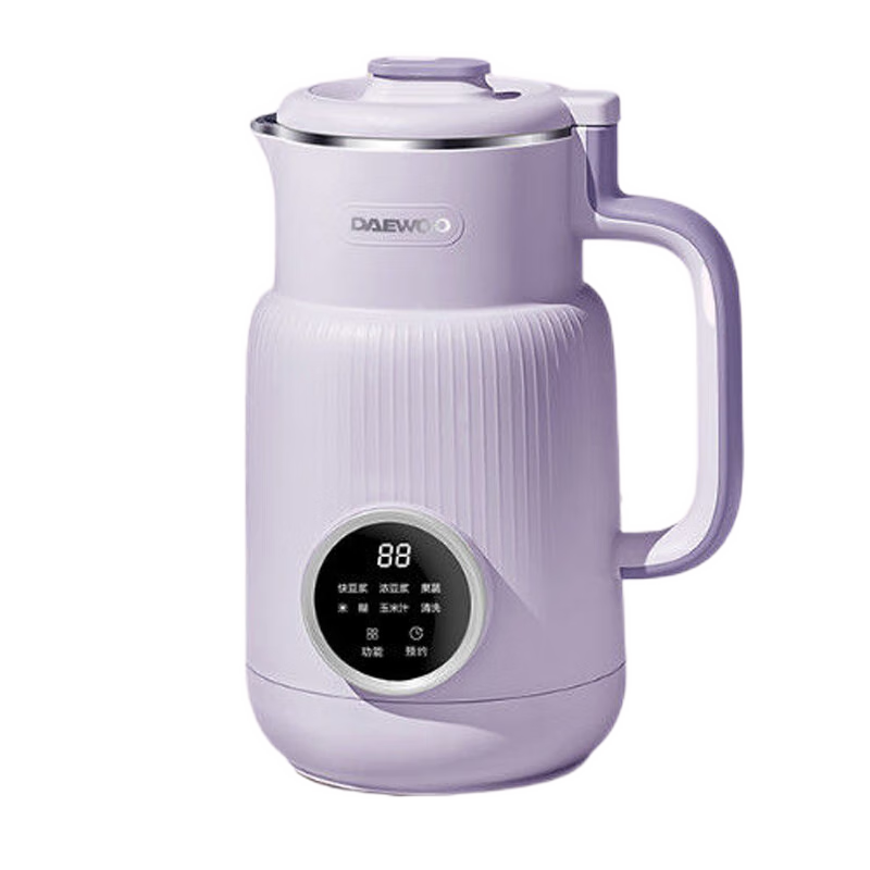 大宇（DAEWOO） 韩国云暮破壁榨汁机家用轻音全自动小型多功能料理机免过滤加热豆浆机 落霞紫
