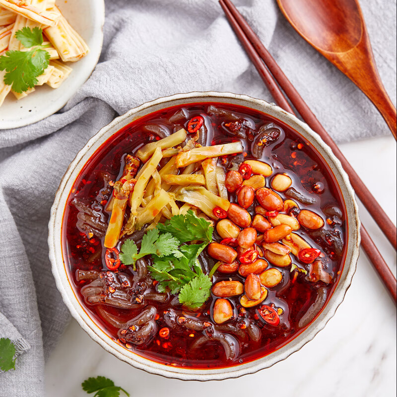 寄漪正宗重庆酸辣粉手工红薯粗粉速食煮食酸辣粉3袋装 酸辣粉3袋