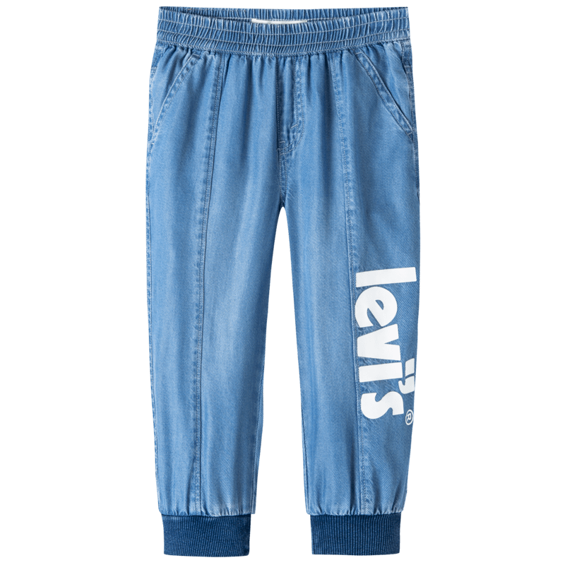 Levi's 李維斯童裝【商場(chǎng)同款】男女童7分褲夏季兒童薄款牛仔褲子 尼羅藍 110 /50 【建議身高98-104cm】