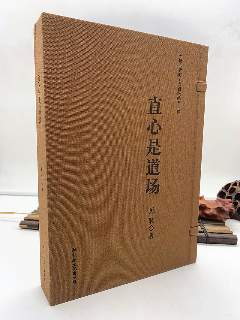 包邮正版 直心是道场(上下册线装) 一位老者的六祖坛经心得 见君著 宗教文化出版社