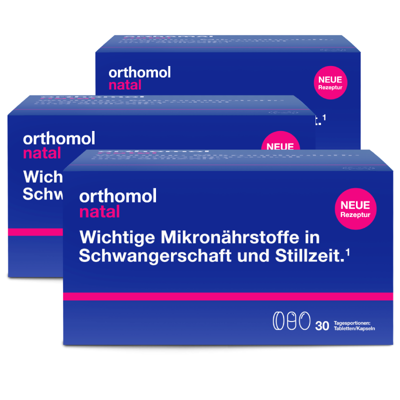 奧適寶（ORTHOMOL）德國進(jìn)口孕婦DHA營養(yǎng)包 孕期綜合維生素片劑葉酸益生菌補(bǔ)鈣黃金素 雙11預(yù)售-【孕期自護(hù)力】孕期全能營養(yǎng)3盒裝