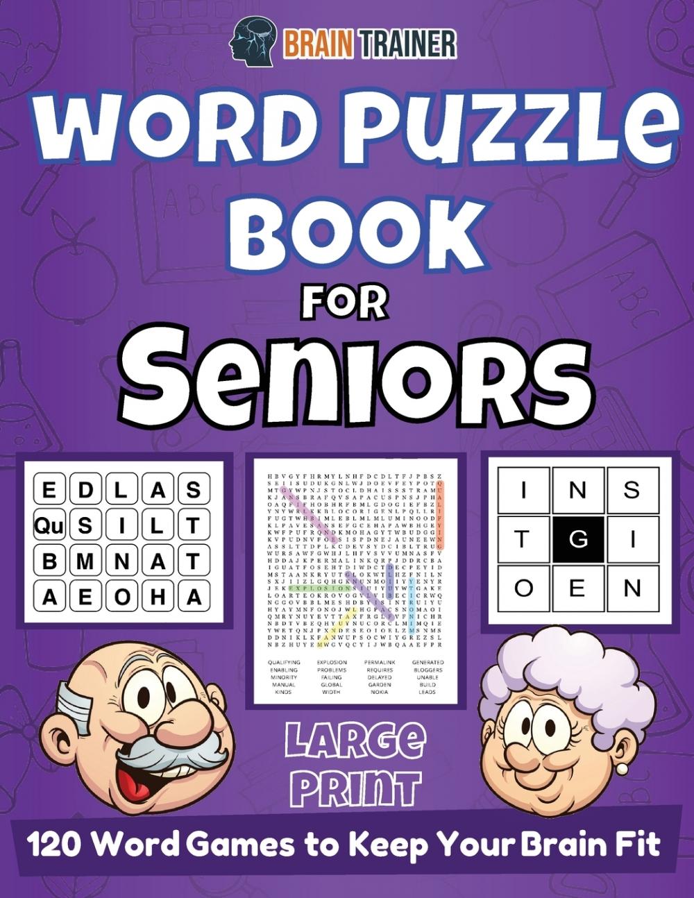 【预售 按需印刷】word puzzle book for seniors - 120 word games