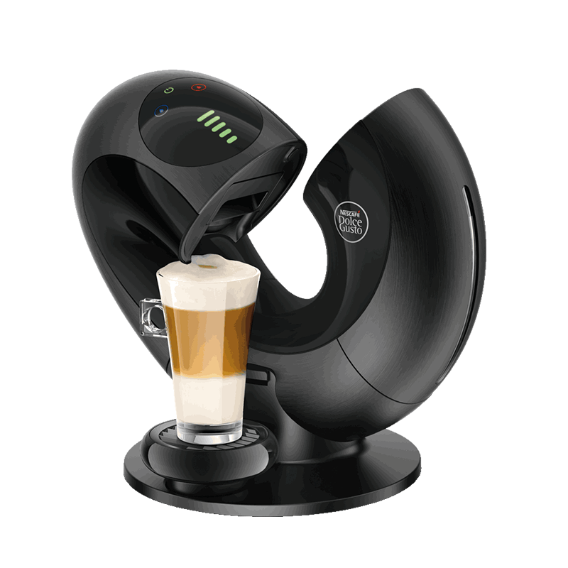 雀巢多趣酷思(Nescafe Dolce Gusto) 胶囊咖啡机家用 高端款 Eclipse黑色 商务智能触屏奶泡一体 以旧换新4245263