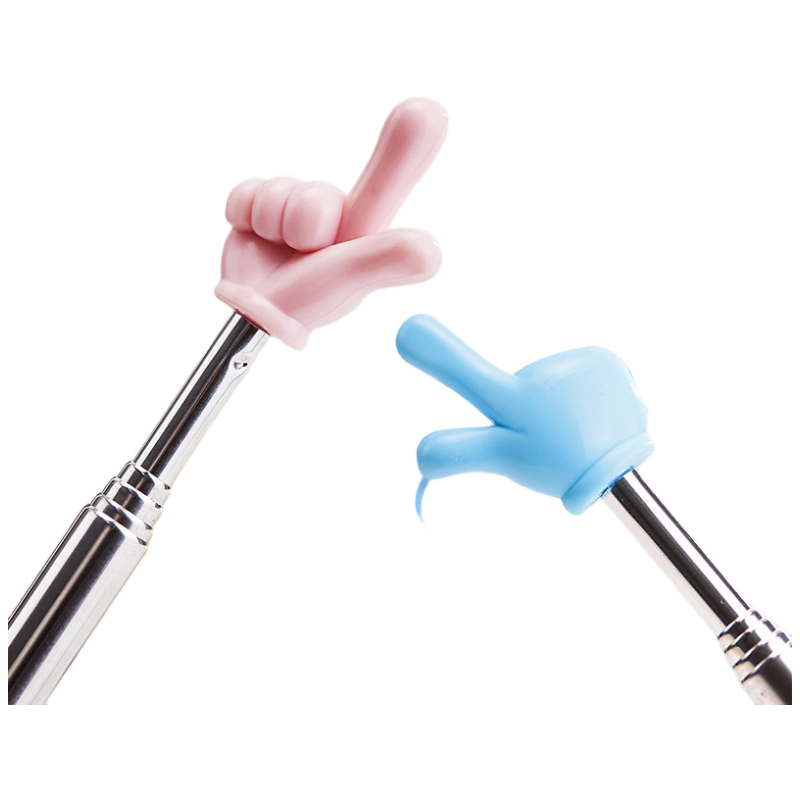 猫太子学生指读棒小手指伸缩教鞭教师专用儿童阅读教学上课教杆指示读点神器指挥棒棍子幼儿园家用教具蓝