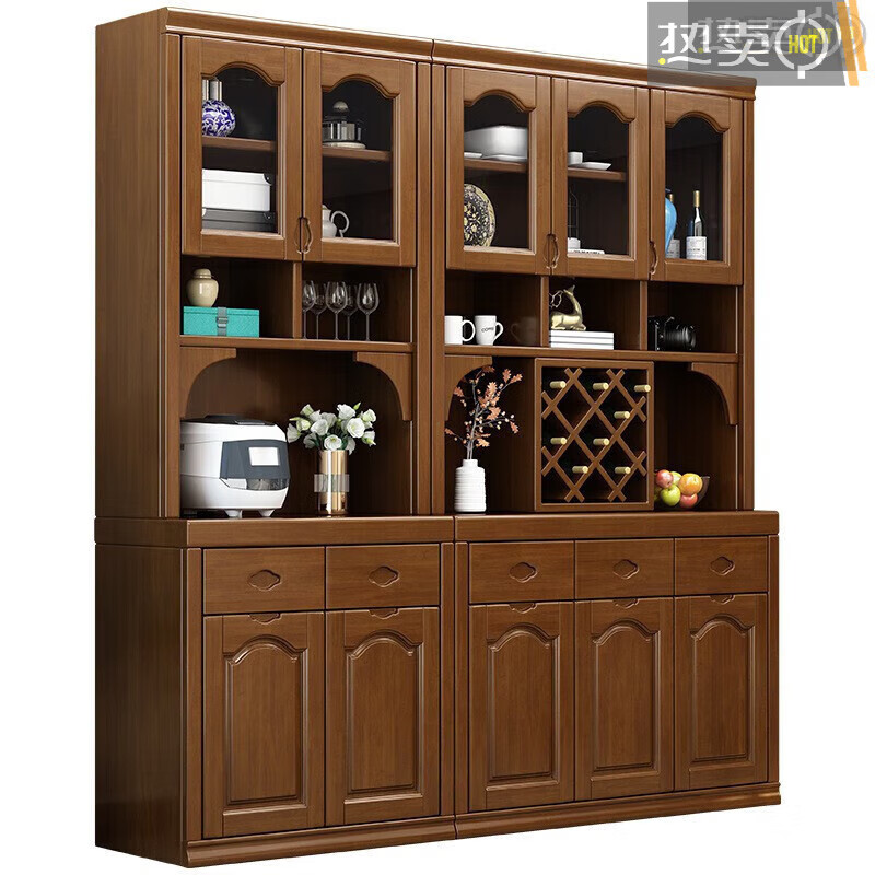 乐誉斯实木酒柜客厅靠墙 餐厅酒柜靠墙中式实木客厅酒柜客厅靠墙餐厅