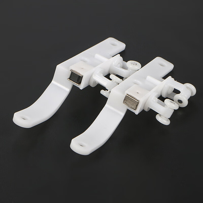 窗帘交叉闭合器 窗帘轨道交叉磁碰轮自动吸合纳米滑轮