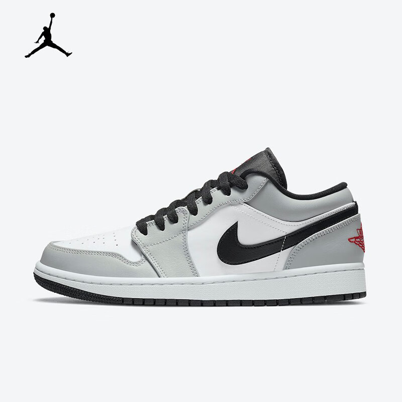 耐克(nike)air jordan 1 low aj1烟灰 男子低帮耐磨复古篮球鞋 553558