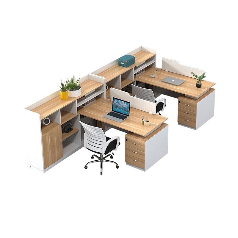 锡田家具简约现代办公桌屏风隔断电脑桌职员办公桌椅组合2人员工位  F型两人位（含椅）