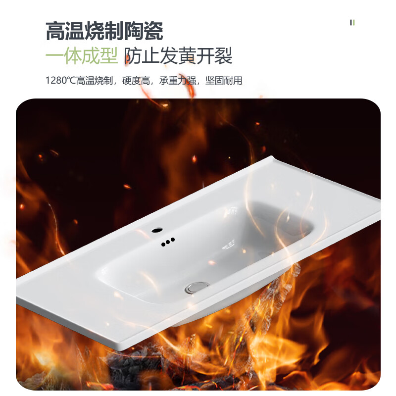 摩伊蜂窝铝浴室柜组合陶瓷一体盆洗漱台洗手盆卫生间太空铝洗脸盆柜 灰色80cm双抽+侧门+智能镜柜
