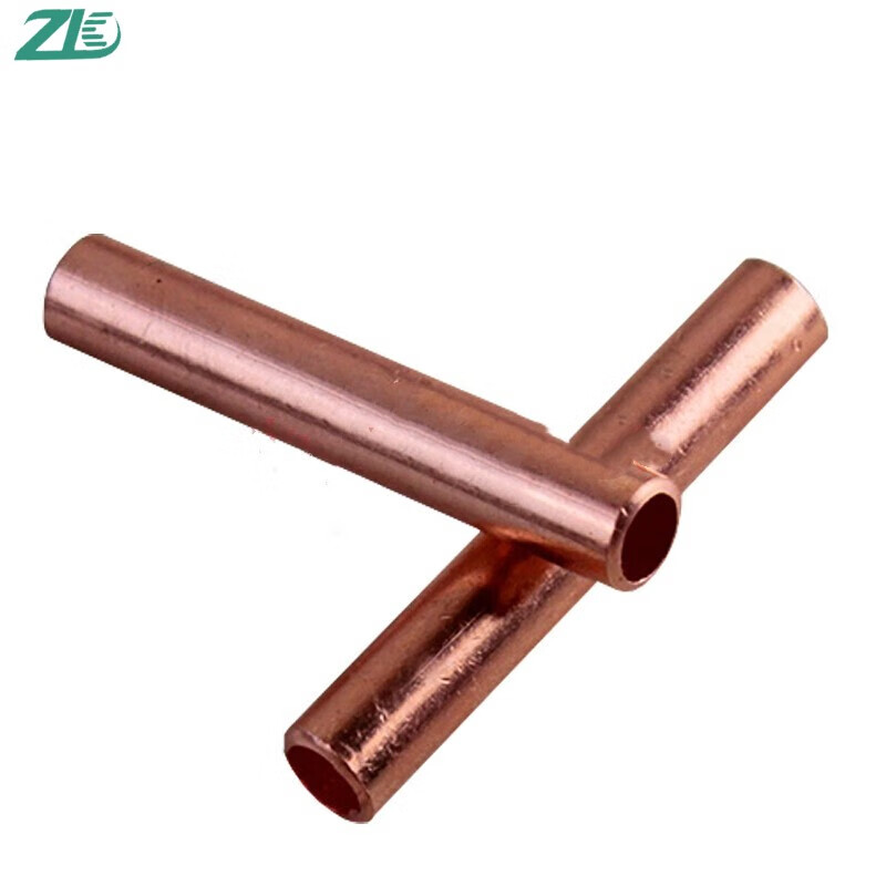 ZK 铜连接管 电缆对接铜管 接线裸端子 铜接头 铜鼻子 铜直通 单只装 GT-16