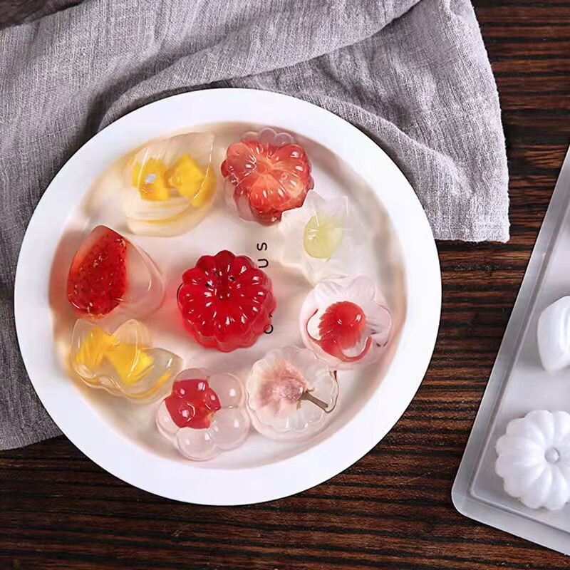 橙伯乐白凉粉粉家用透明食用果冻冰粉粉凉粉原料白凉粉100g5袋