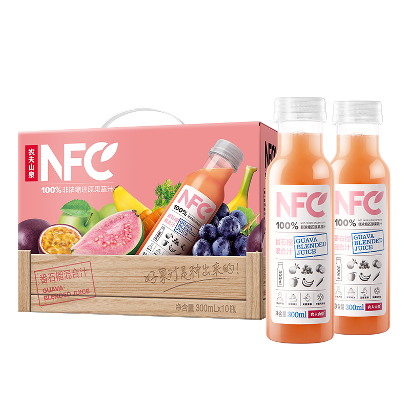 NONGFU SPRING 农夫山泉 NFC100%番石榴混合汁 300ml*10瓶