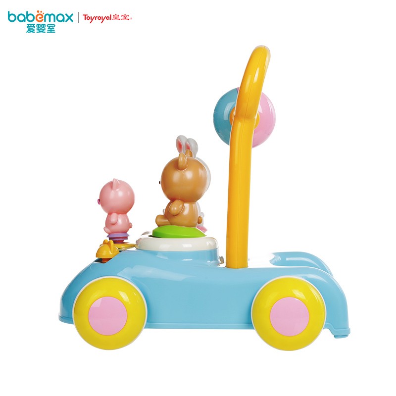 日本皇室玩具（Toyroyal）儿童玩具学步车男女宝宝多功能手推车学走路助步玩具儿童早教 森林好朋友音乐助步车