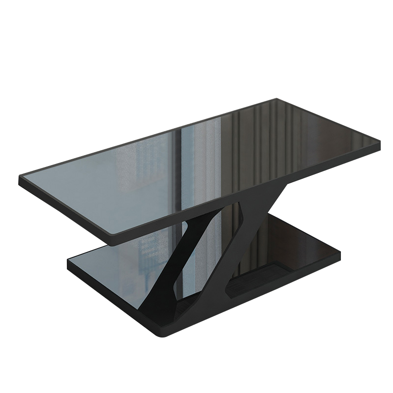 隆旭 办公家具办公沙发茶几组合办公室简约会客接待沙发商务皮沙发 长茶几 7812