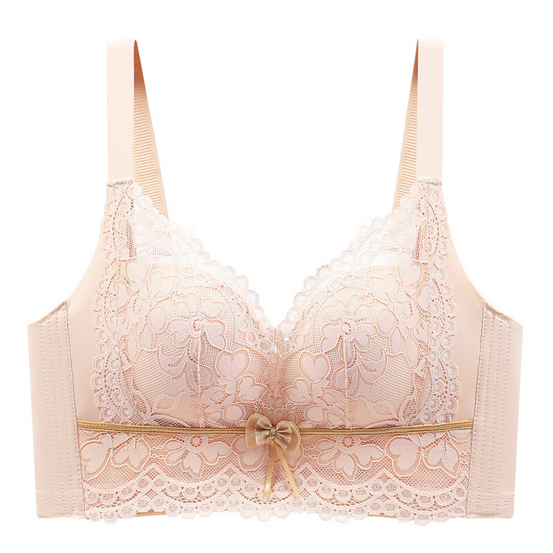 molaimersweet无钢圈调整型收副乳蕾丝小胸显大聚拢女士洞洞杯内衣