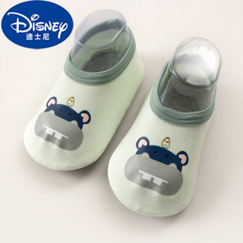 迪士尼(disney)宝宝地板鞋春秋冬季室内婴儿鞋加厚防滑早教儿童卡通
