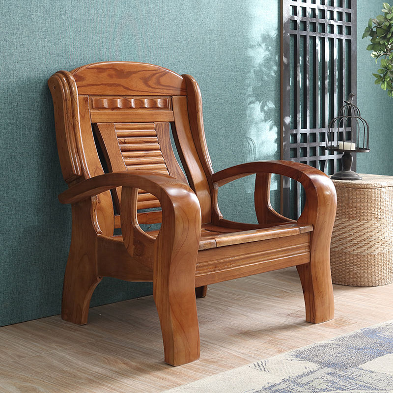 盎梓实木沙发客厅木头家具小户型现代全木质农村老式经济沙发组合