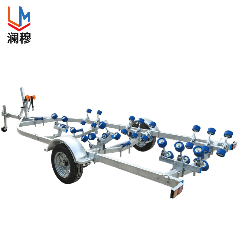 澜穆 应急救援游艇拖车 紧急救援冲锋舟拖车摩托艇快艇船拖车 6.