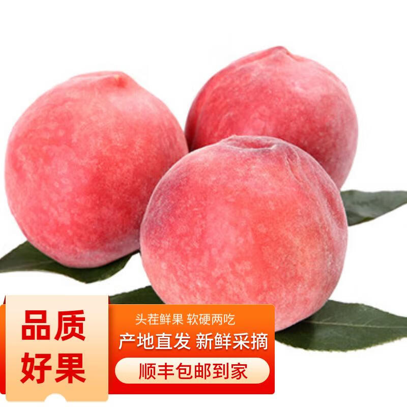 佐什顺丰现摘春雪水蜜桃 鲜桃子脆甜桃大桃 时令新鲜水果产地直发 2斤装 单果250g+