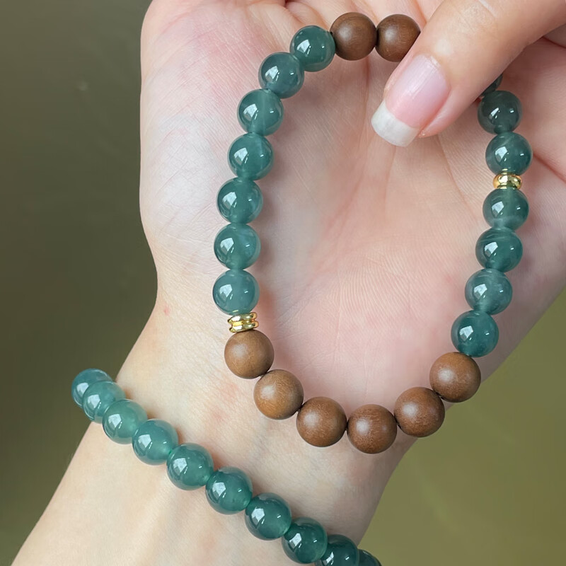 8蓝水素圈手串 蓝色