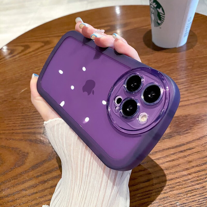 雅沣 苹果14透明加厚iphone14promax防摔plus硅胶大眼睛磨砂高级感