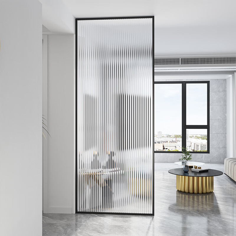 妙普乐铁艺玻璃隔断入户玄关酒柜   简约现代入户屏风玄关隔断长虹