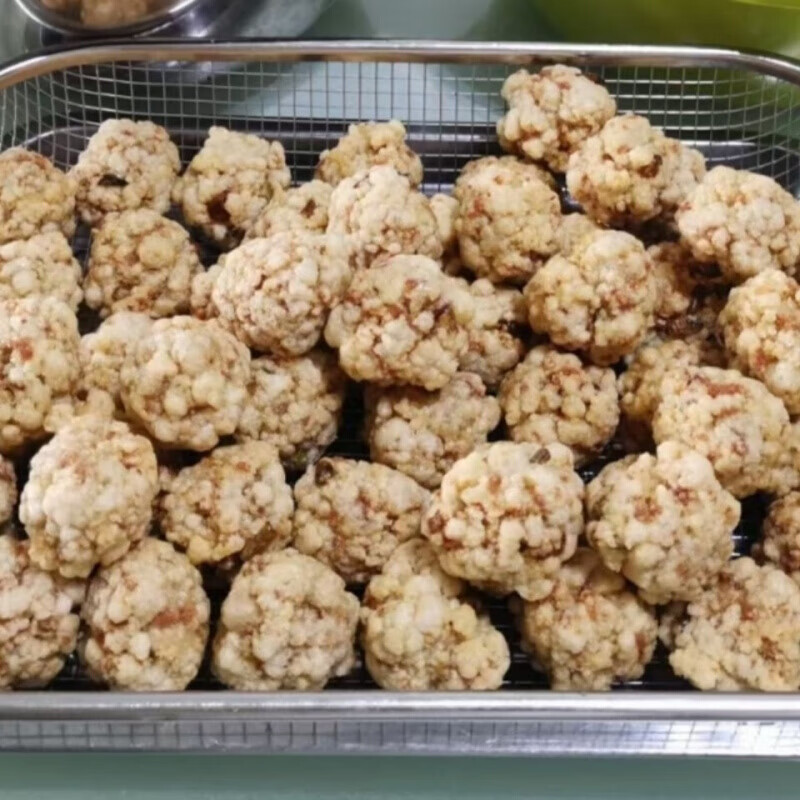 虎钢馋广东梅州梅县丙村炸香开锅肉丸肉圆猪肉丸 1斤kg