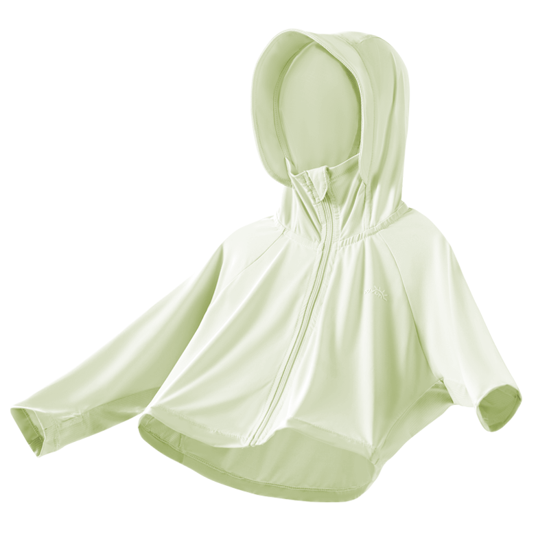 欧孕（OUYUN）拟态防晒衣儿童变色防晒服男童女童冰丝宝宝A类夏季薄款外套 青柠绿（纯色款） 80 【建议身高70cm-80cm】