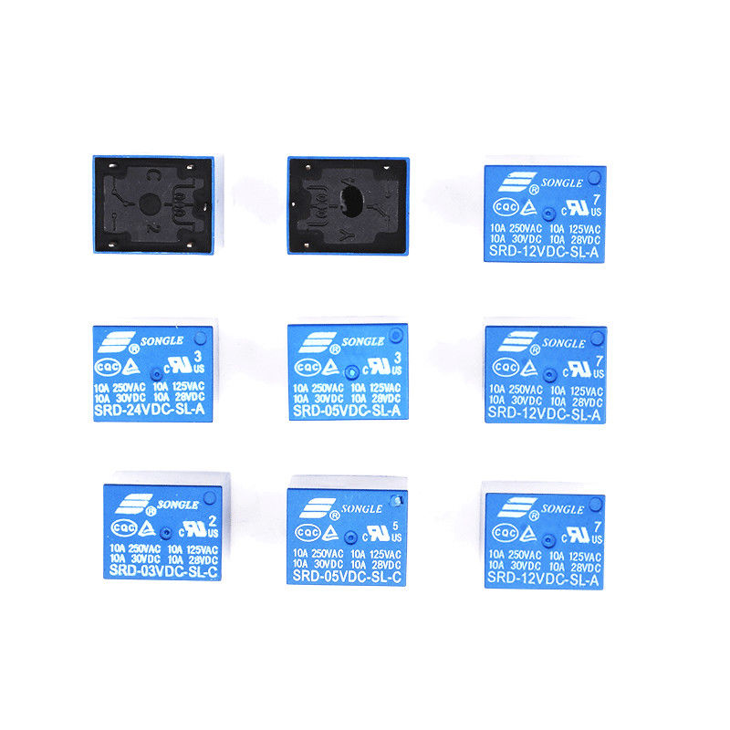 松乐继电器 srd-03v 05v 09v 12v 24vdc-sl-a-sl-c 4脚 srd-05vdc-sl