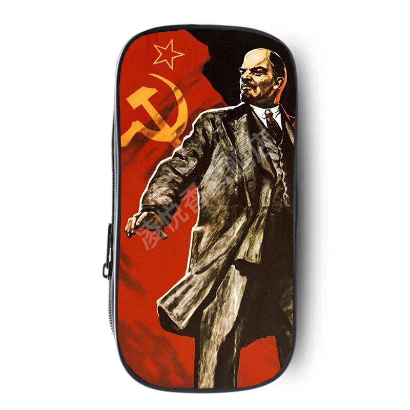 卡通周边系列二次元苏联cccp周边共产主笔袋中小学生文具用品铅笔盒