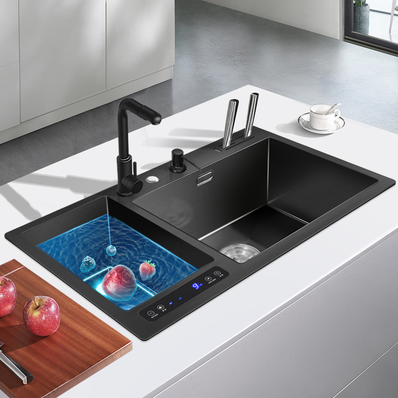 雅仕特 超声波智能水槽洗菜机洗菜池去农残留家用纳