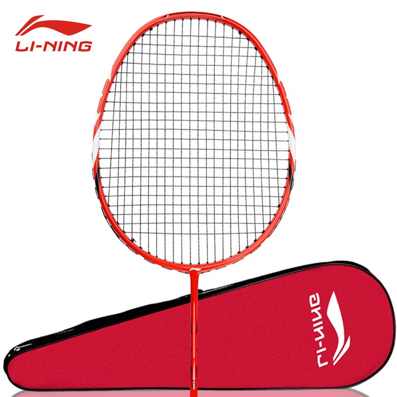 李宁(li-ning)羽毛球拍单拍全碳素训练练习搭配球手胶 全碳素a880t单