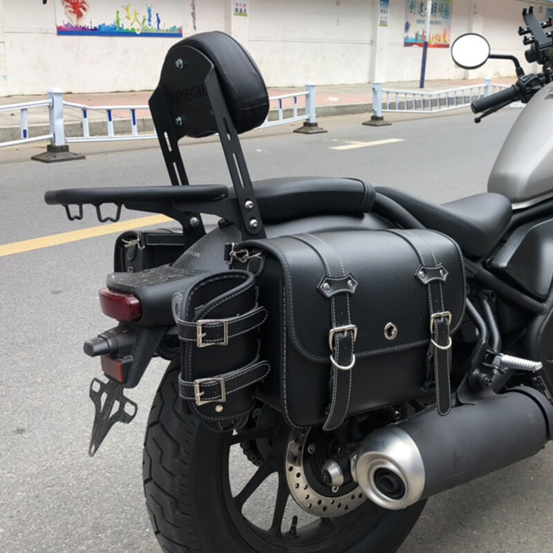 650r边包摩托车侧包边箱改装防盗叛逆者cm300cm500 cm300/500皮包黑色