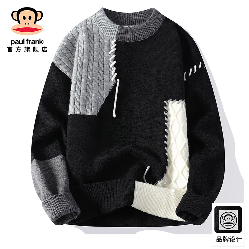 ���ڲ���������paul frank����ʽ������ůë����ʿ�ﶬ���¿�ƴ�ӿ�����֯��������аٴ���װ 7011C��ɫ���ٷ���Ʒ�� XL������120-135�